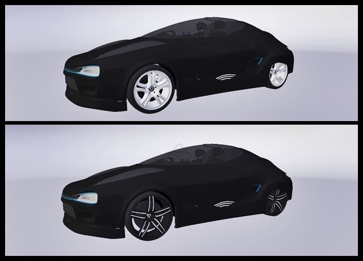 Affekta Cyclonic  Concept Sport car LowPoly Low-poly 3D model_17