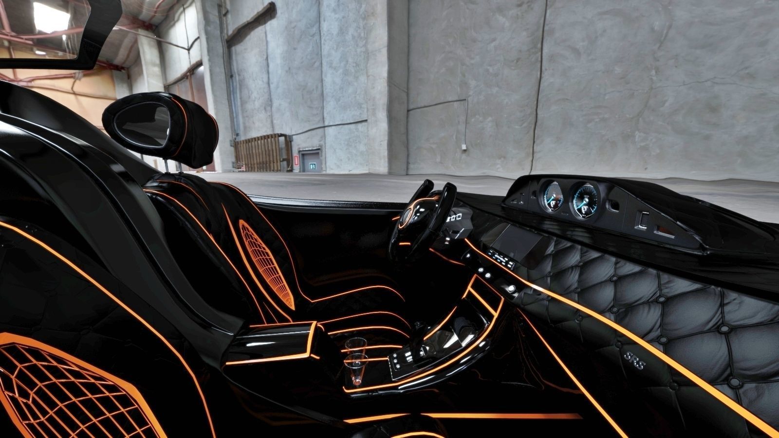 Affekta Cyclonic  Concept Sport car LowPoly Low-poly 3D model_6