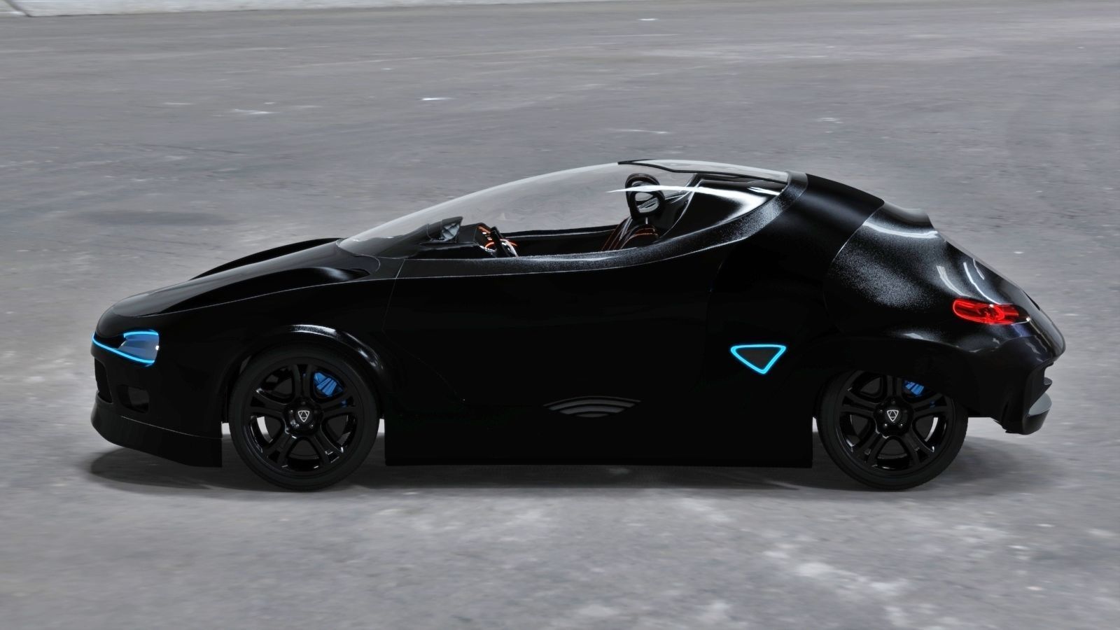 Affekta Cyclonic  Concept Sport car LowPoly Low-poly 3D model_3