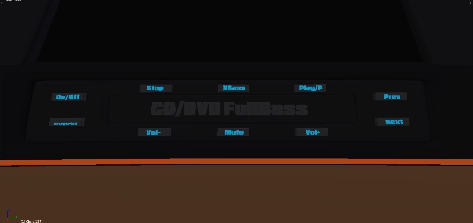 Affekta Cyclonic  Concept Sport car LowPoly Low-poly 3D model_16