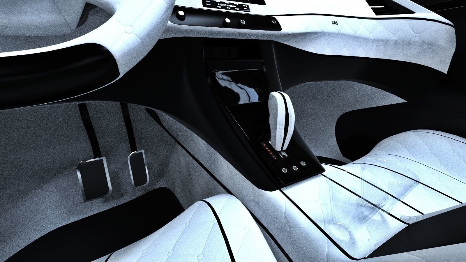 Affekta Cyclonic  Concept Sport car LowPoly Low-poly 3D model_9