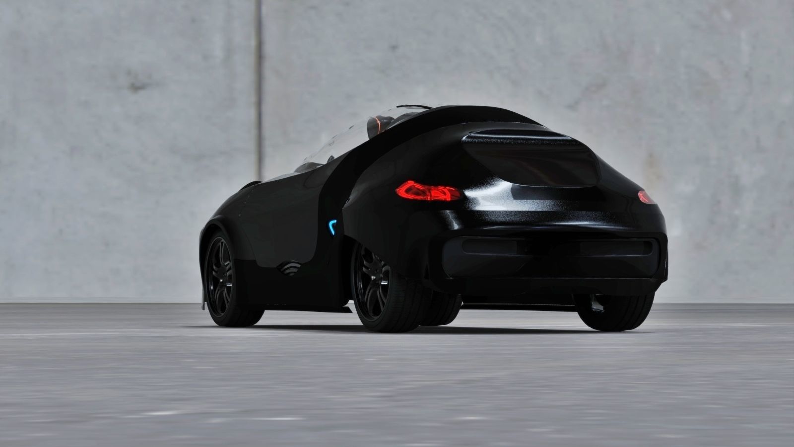 Affekta Cyclonic  Concept Sport car LowPoly Low-poly 3D model_4