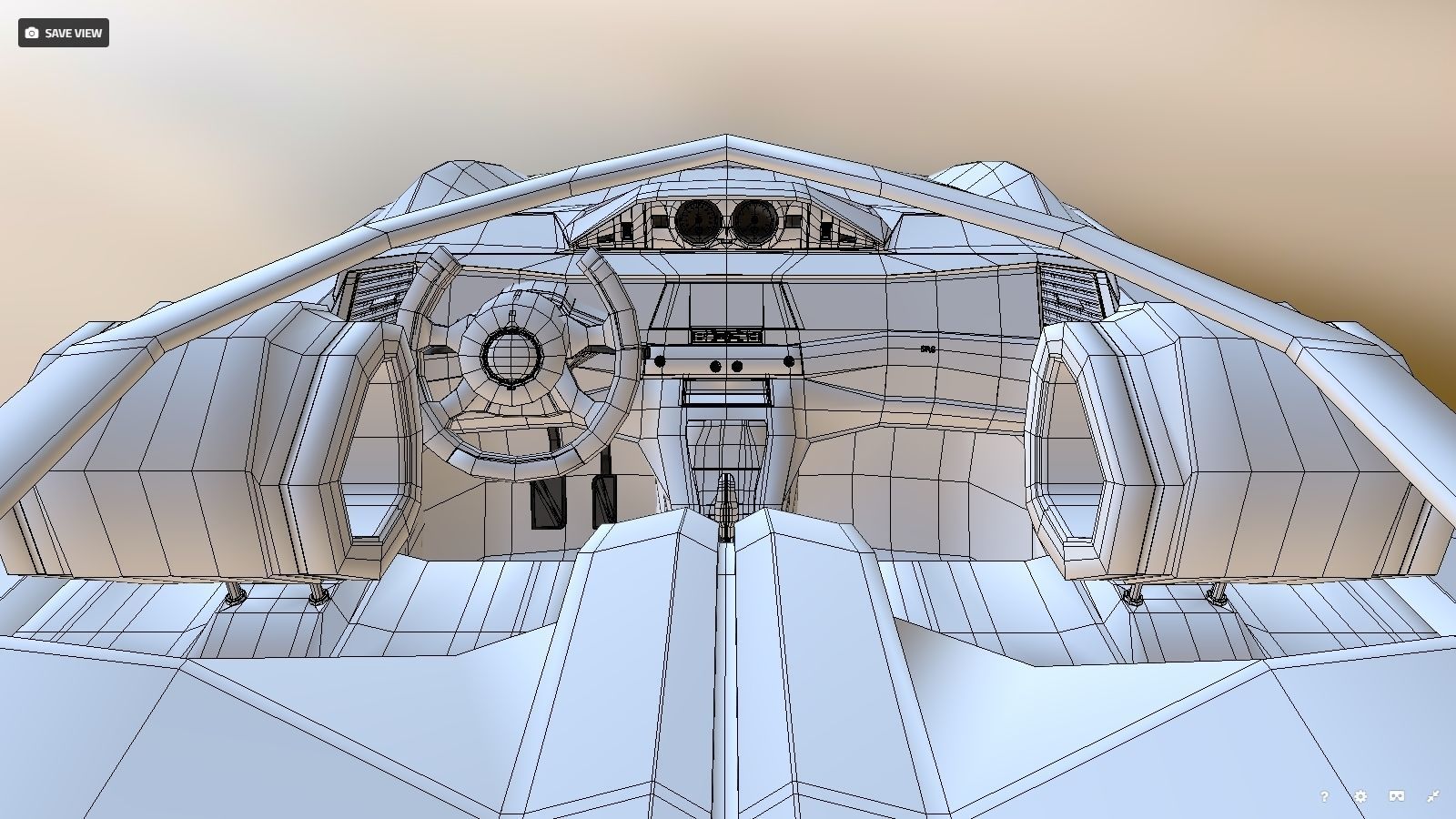 Affekta Cyclonic  Concept Sport car LowPoly Low-poly 3D model_26