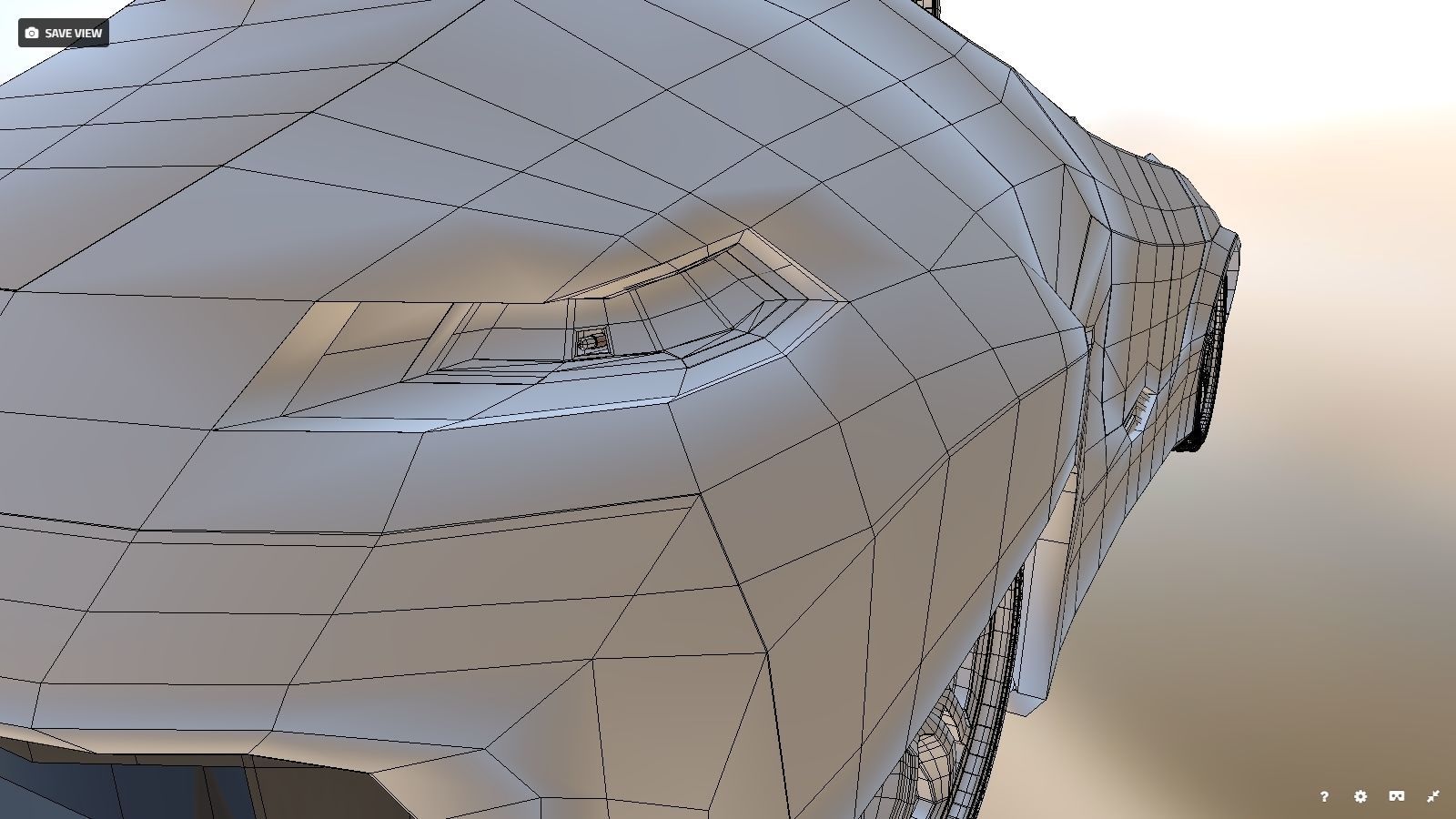 Affekta Cyclonic  Concept Sport car LowPoly Low-poly 3D model_27