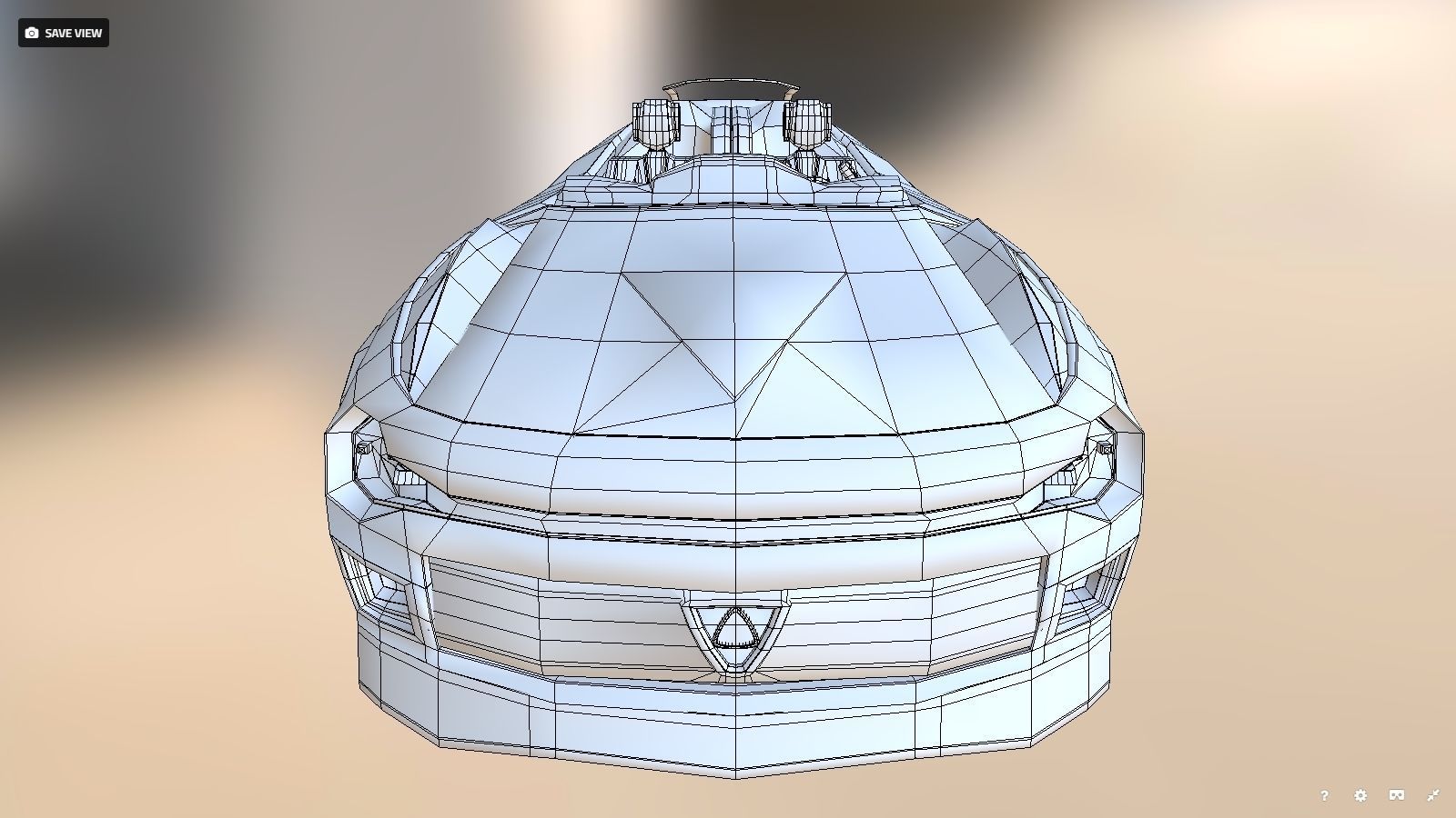 Affekta Cyclonic  Concept Sport car LowPoly Low-poly 3D model_23