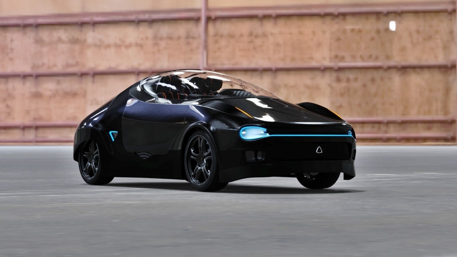 Affekta Cyclonic  Concept Sport car LowPoly Low-poly 3D model_5