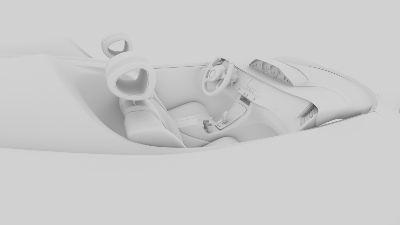 Affekta Cyclonic  Concept Sport car LowPoly Low-poly 3D model_18