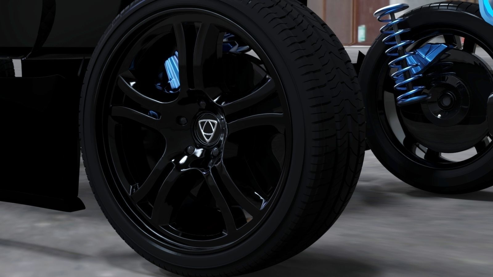 Affekta Cyclonic  Concept Sport car LowPoly Low-poly 3D model_13