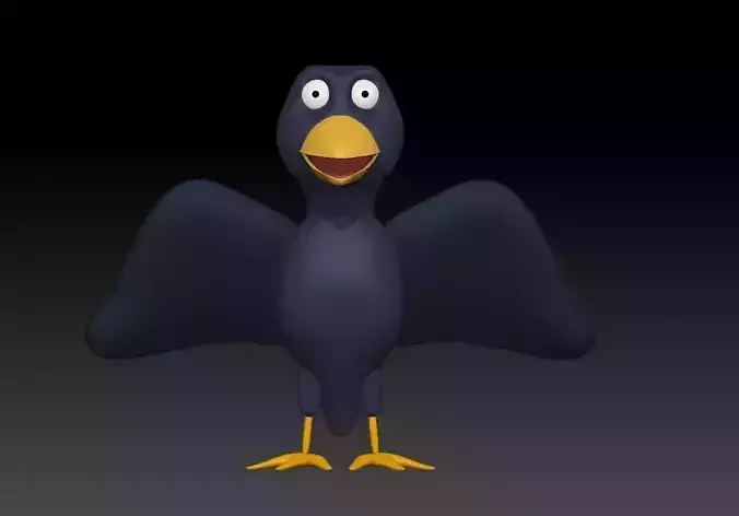 Crow 3D Model