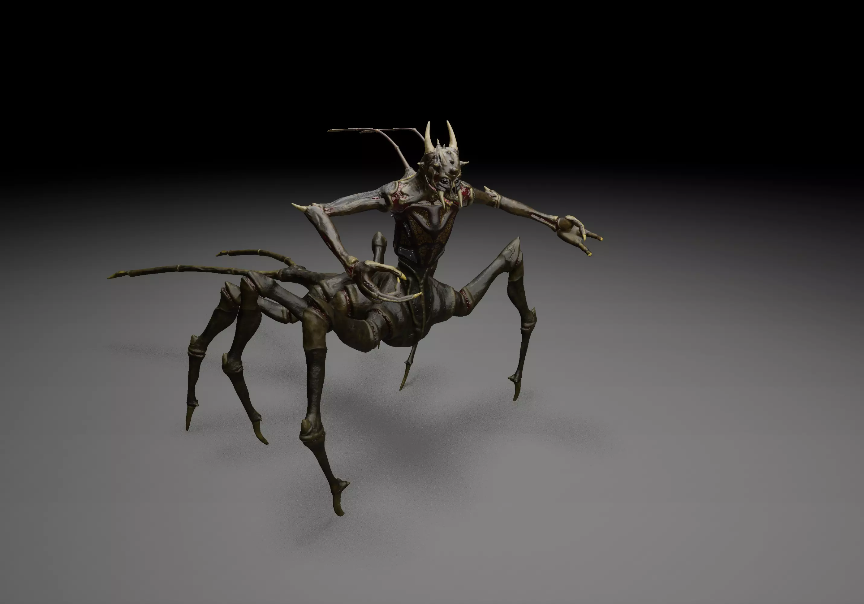 Spider-Like Monster Low-poly 3D model_3
