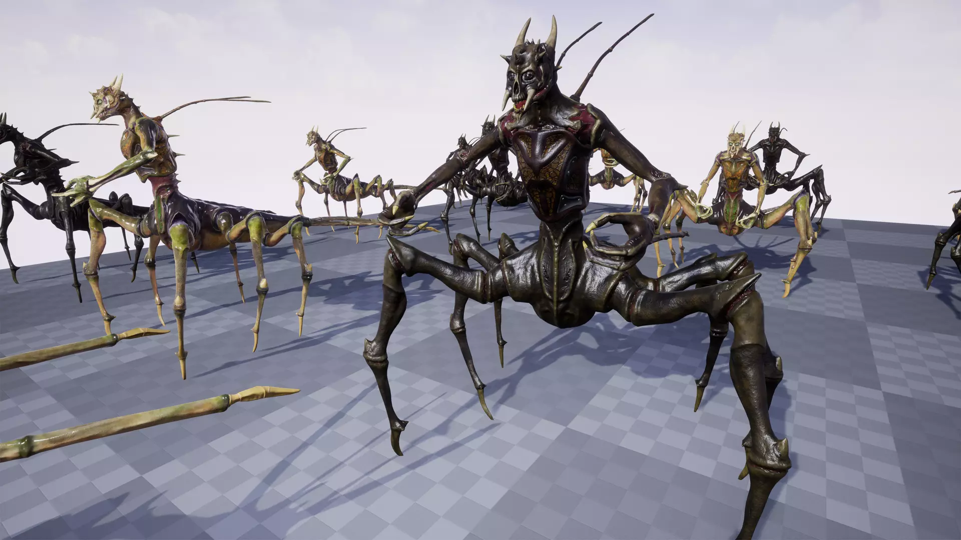 Spider-Like Monster Low-poly 3D model_13