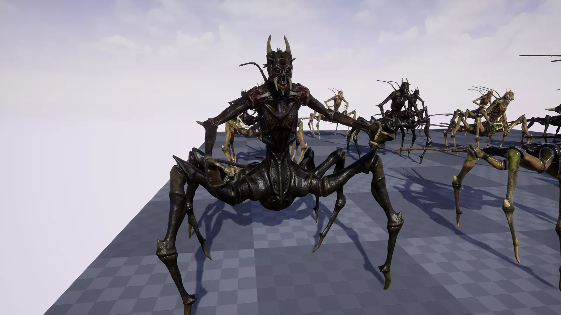 Spider-Like Monster Low-poly 3D model_14