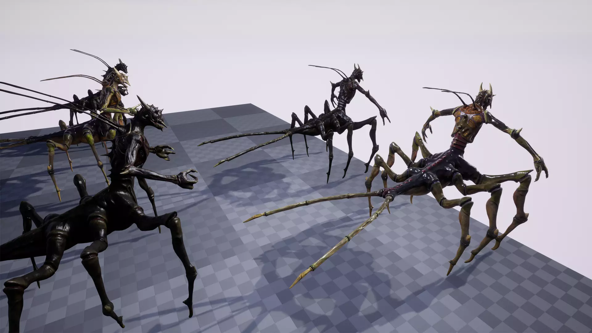 Spider-Like Monster Low-poly 3D model_17