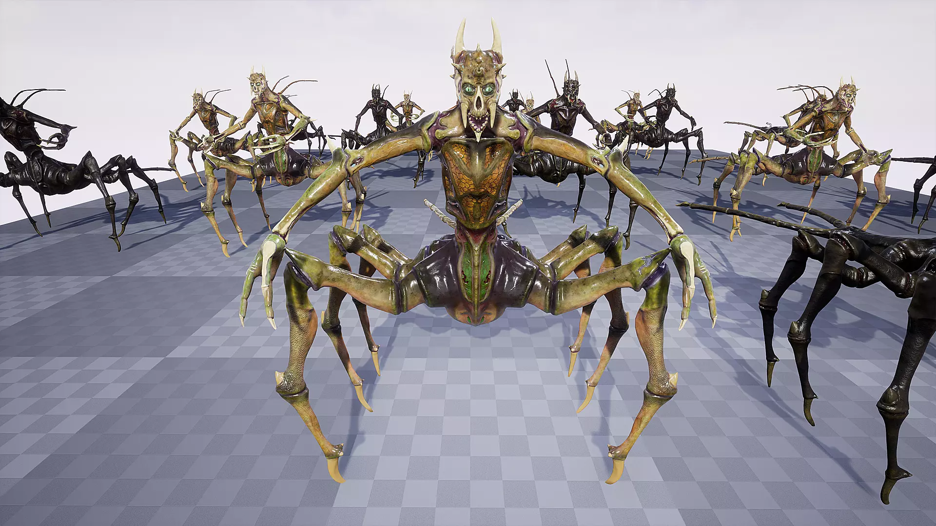 Spider-Like Monster Low-poly 3D model_15