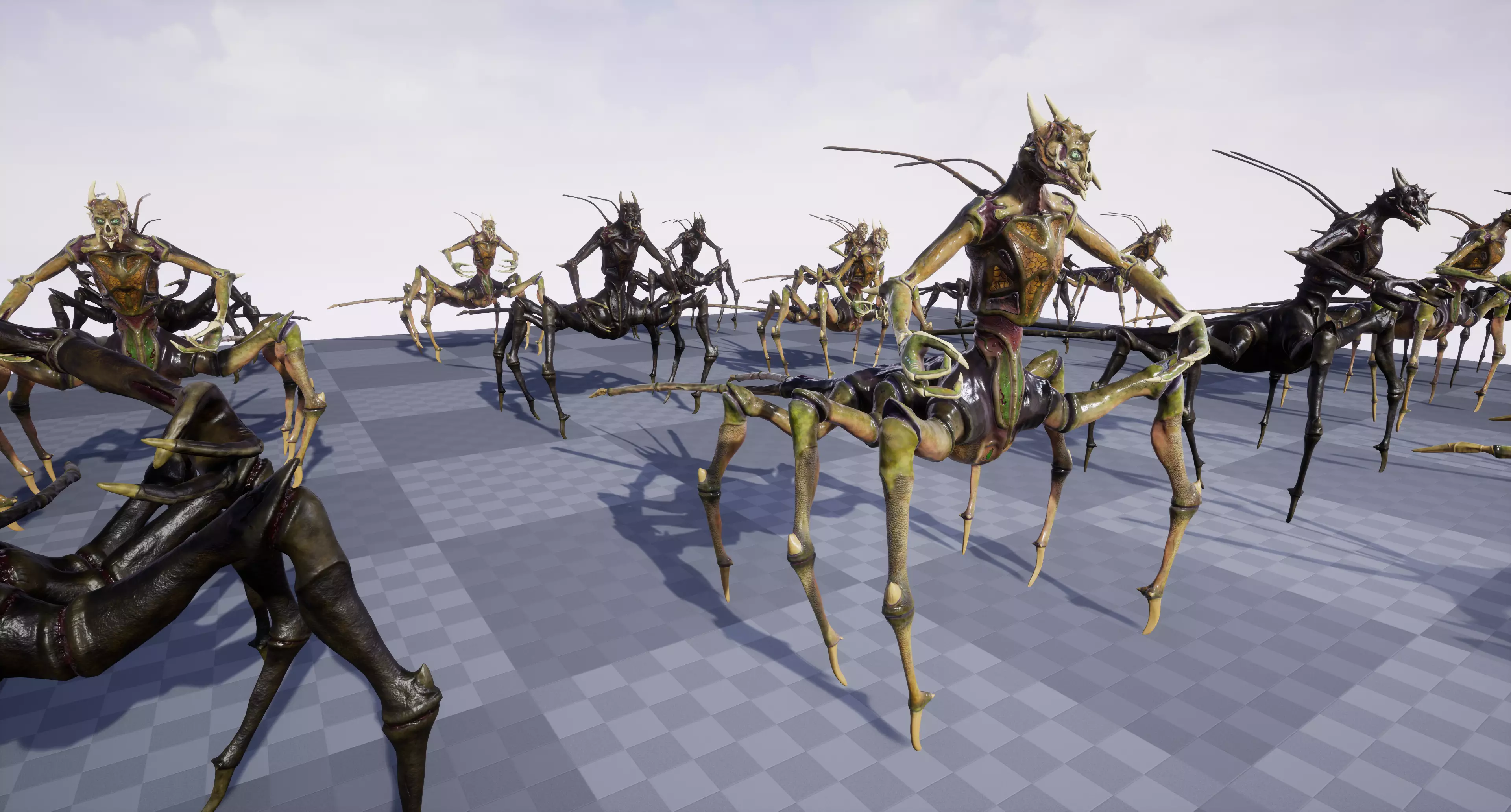 Spider-Like Monster Low-poly 3D model_16