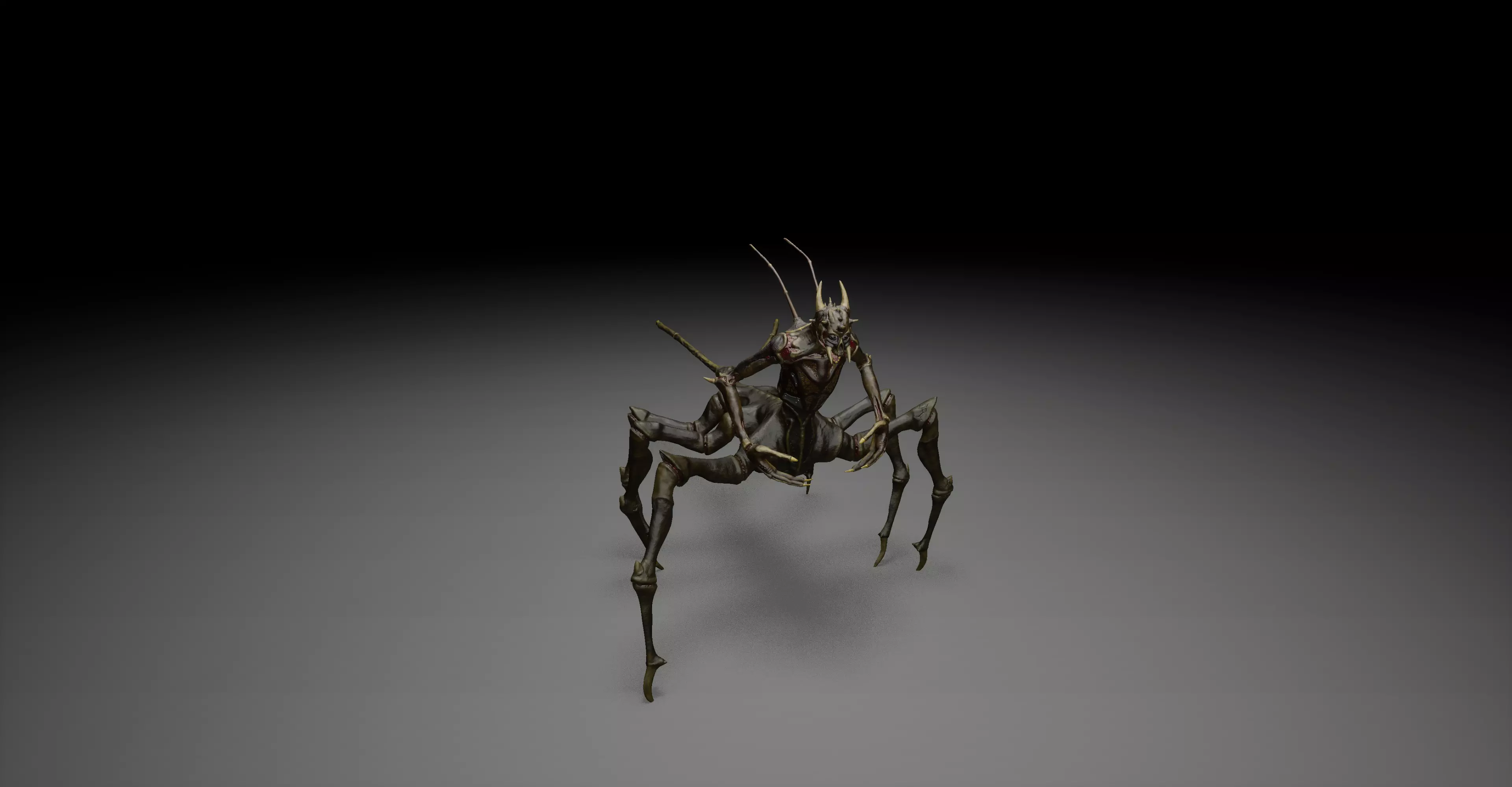 Spider-Like Monster Low-poly 3D model_12