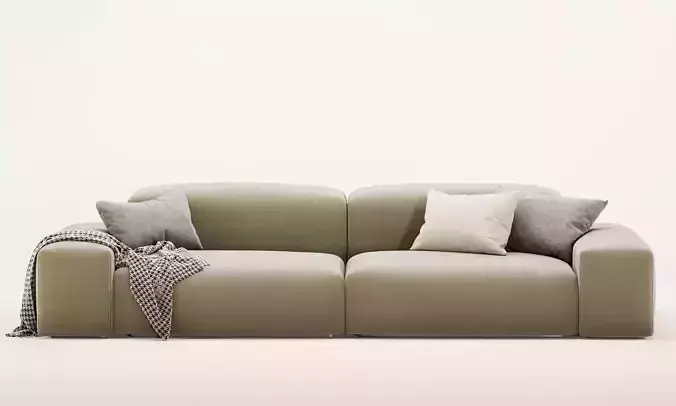 boca sofa 3D model 7