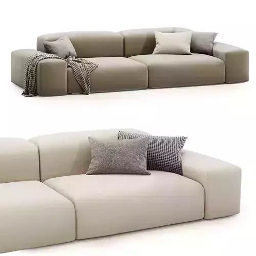 boca sofa 3D model 3