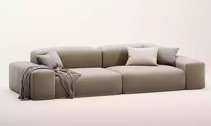 boca sofa 3D model 5