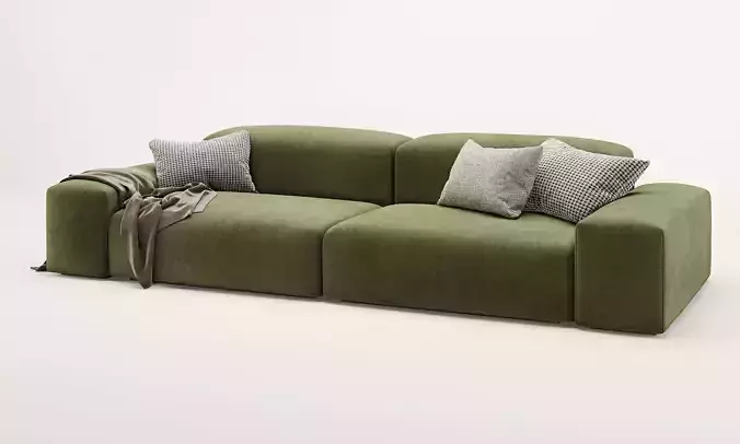 boca sofa 3D model 6