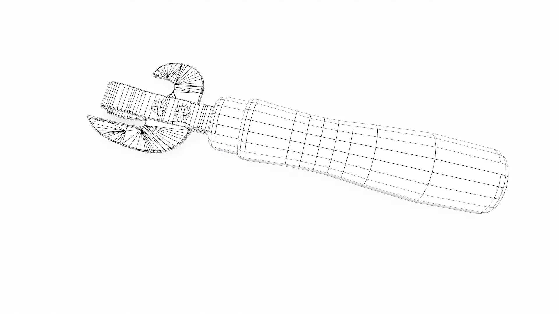 Vintage Can Opener Low-poly PBR Low-poly 3D model_18