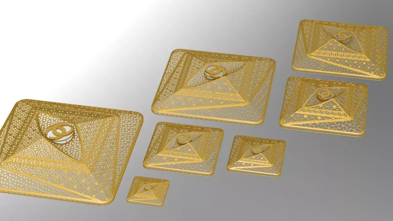 Square fusion arabic service parts 3D print model_0