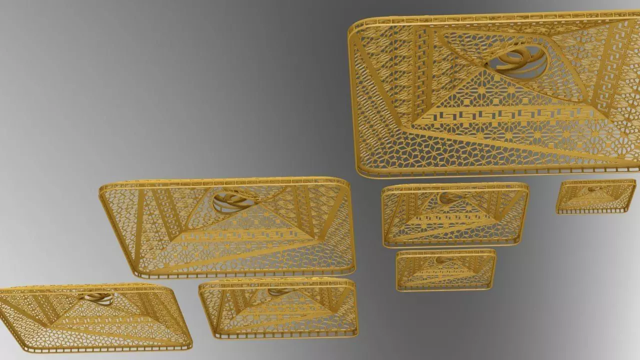 Square fusion arabic service parts 3D print model_3