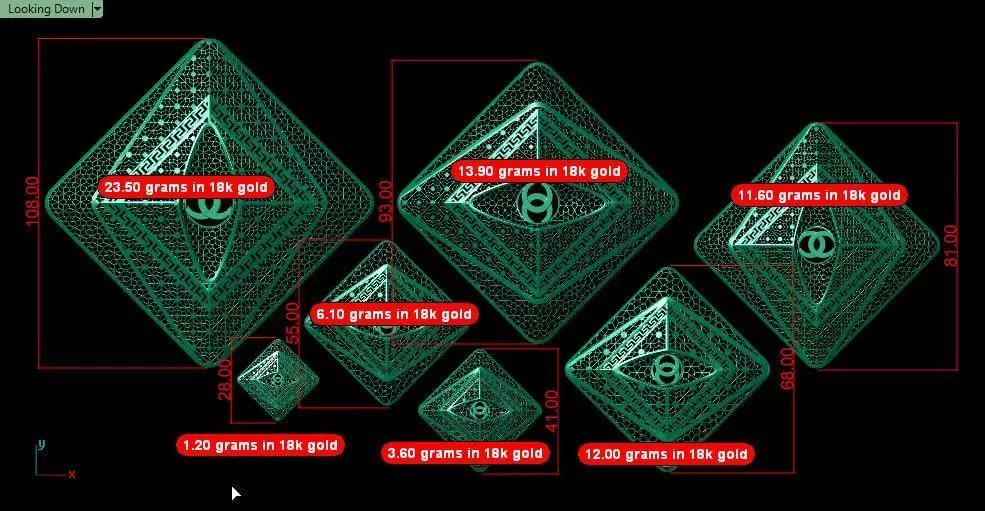 Square fusion arabic service parts 3D print model_5