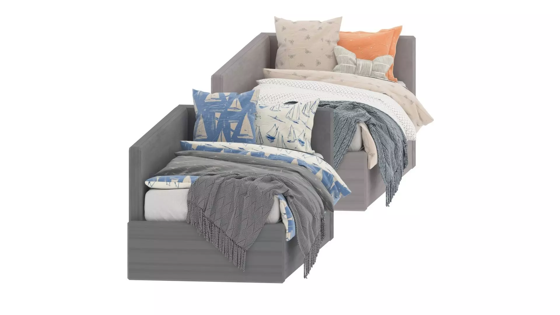 Child Bed Set 3D model_1