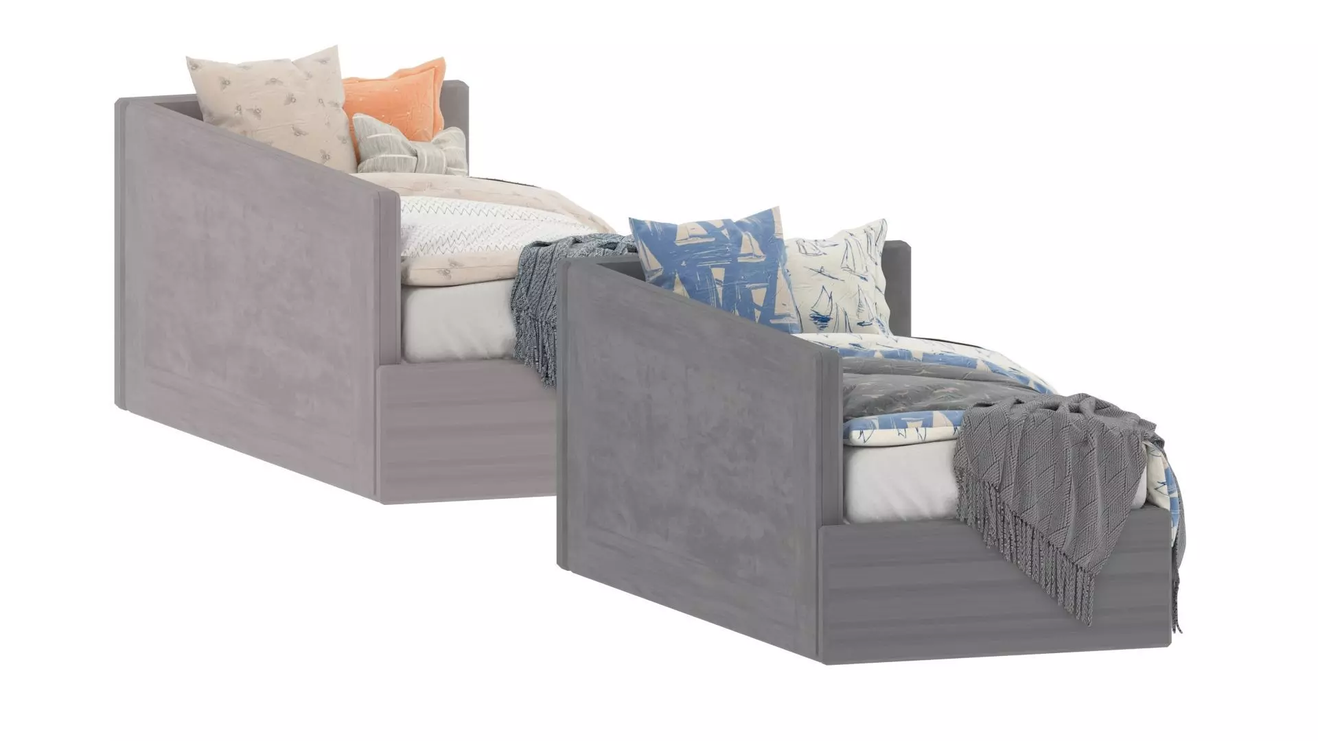 Child Bed Set 3D model_3