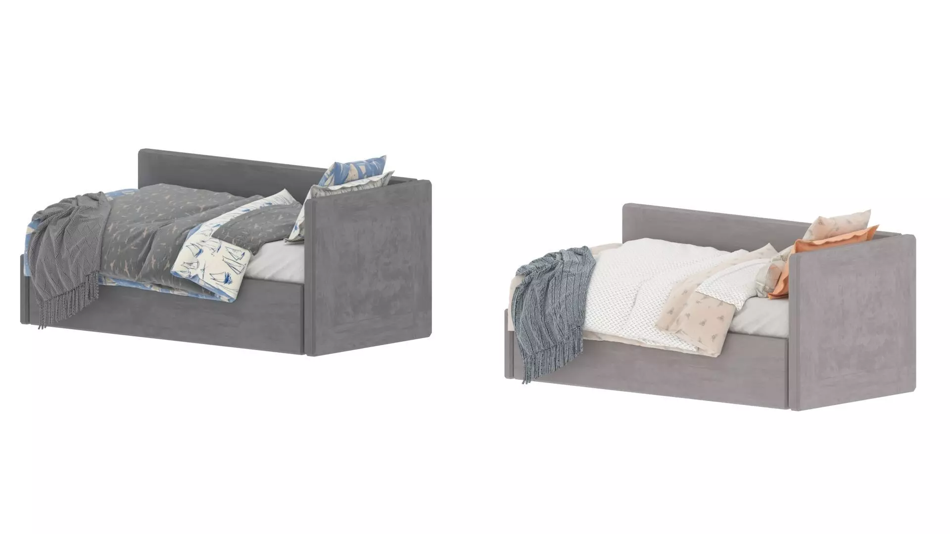 Child Bed Set 3D model_12