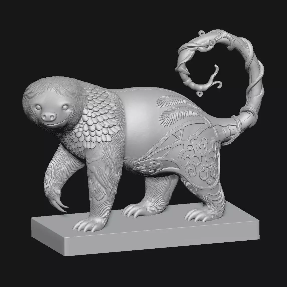 sloths 3D print model_7