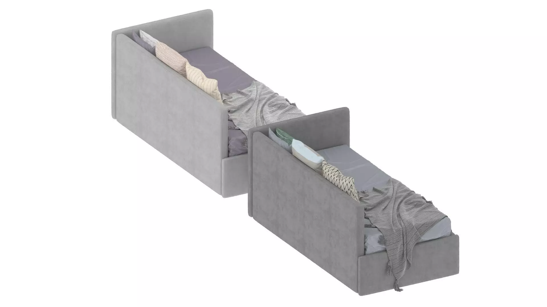 Child Bed Set 2 3D model_4