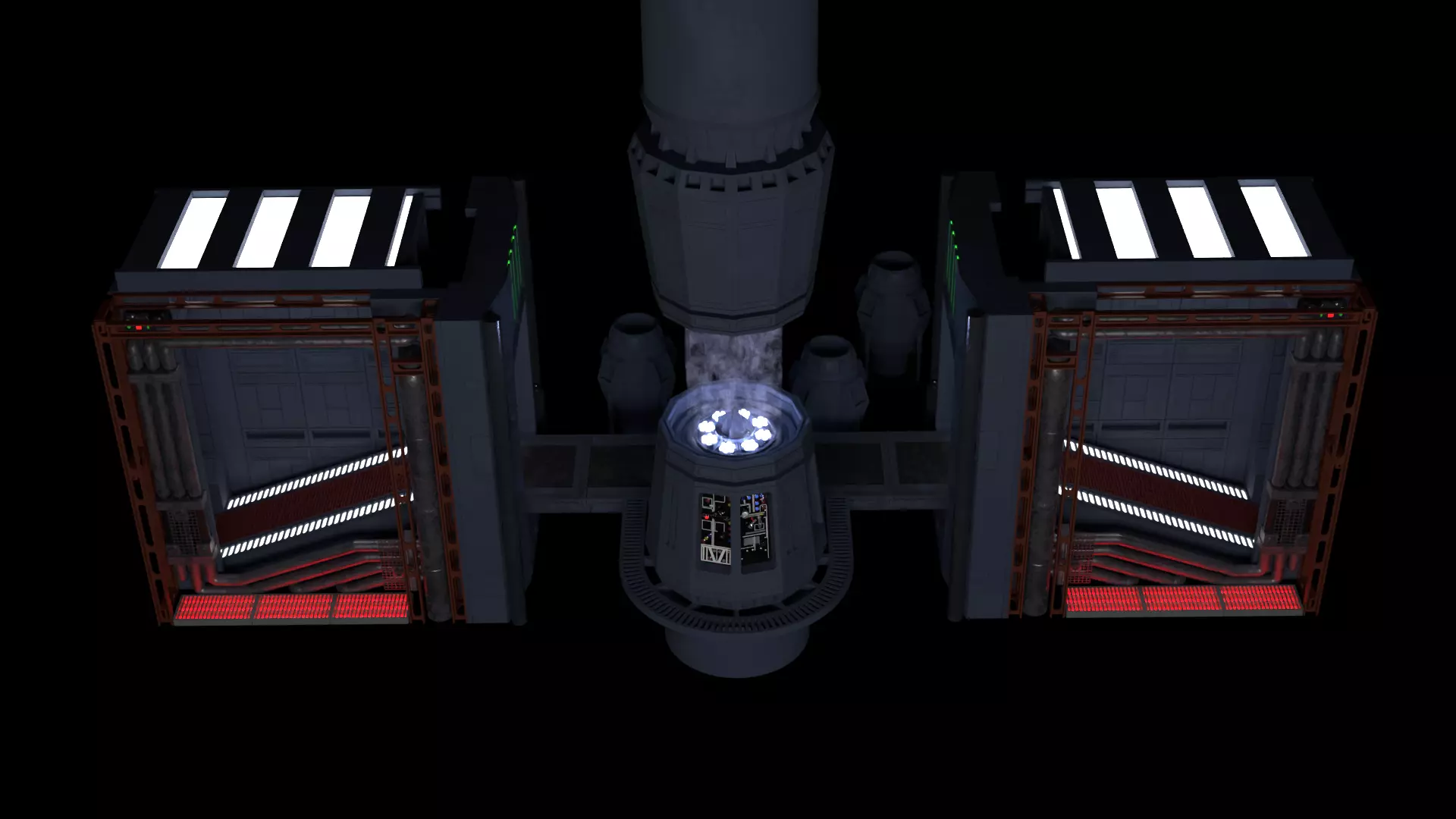 Set 2g - Tractor Beam Power Generator 1-6 scale Hottoys 3D print model_51