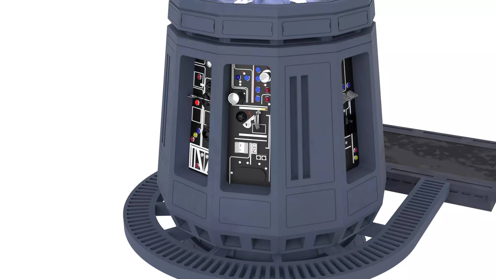 Set 2g - Tractor Beam Power Generator 1-6 scale Hottoys 3D print model_3