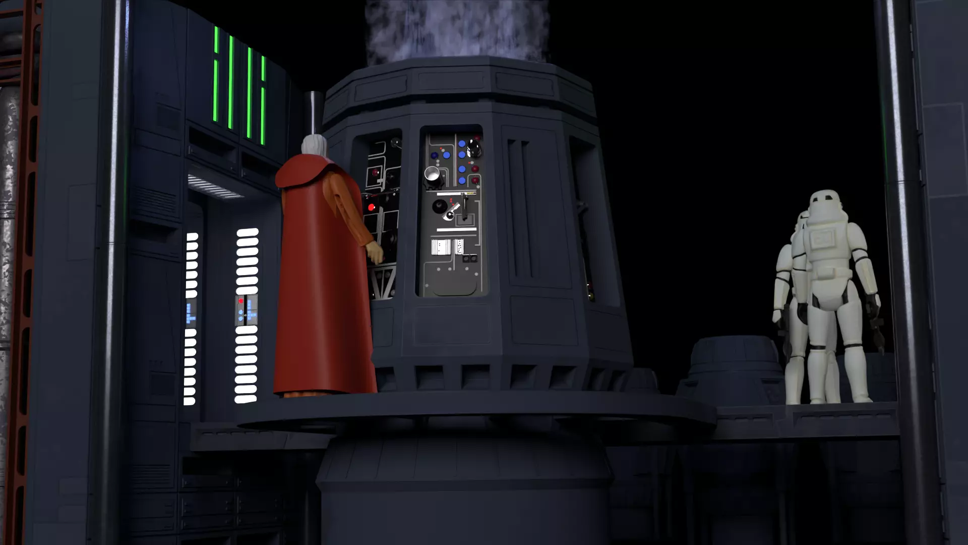 Set 2g - Tractor Beam Power Generator 1-6 scale Hottoys 3D print model_52