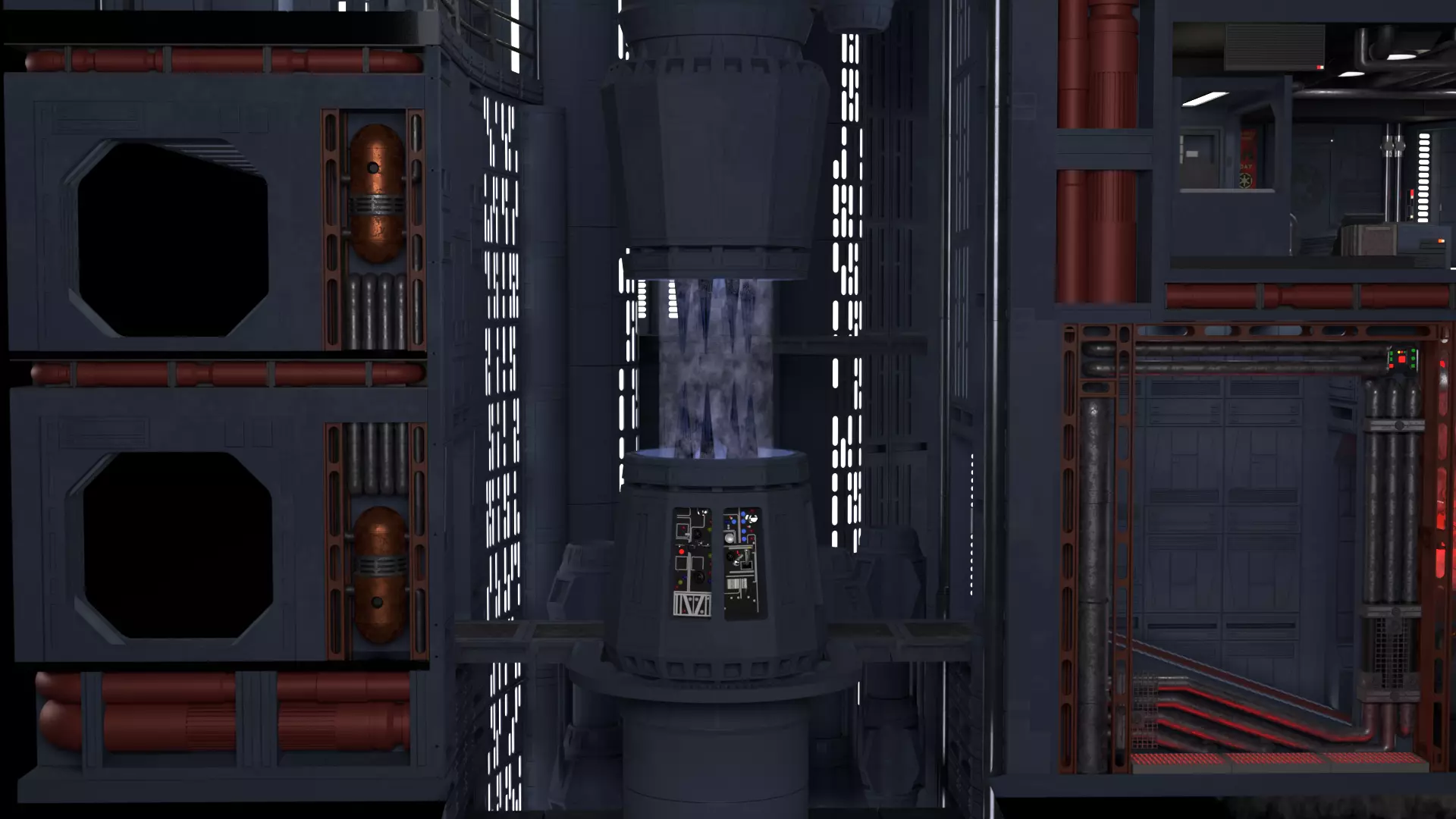 Set 2g - Tractor Beam Power Generator 1-6 scale Hottoys 3D print model_56