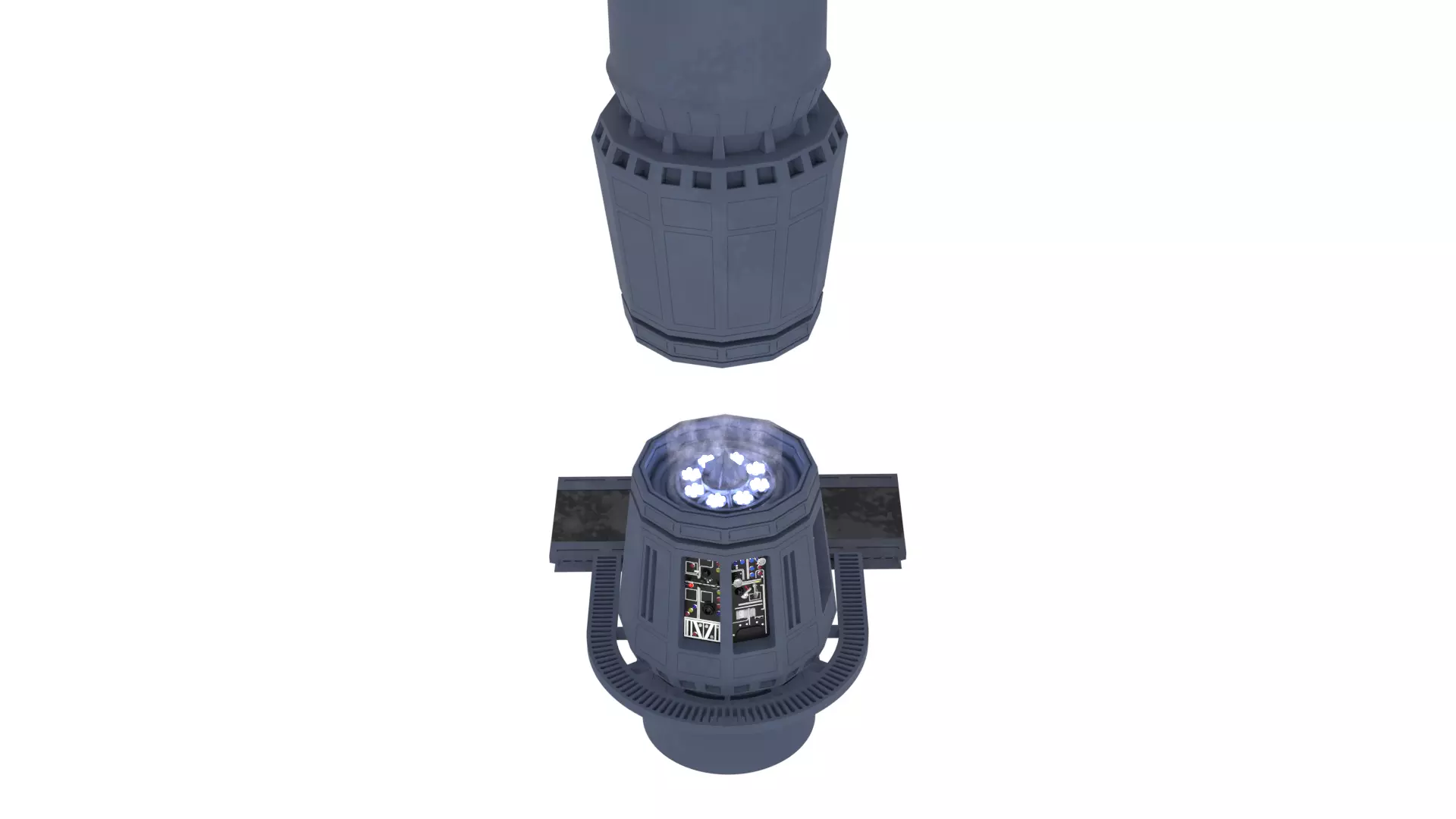 Set 2g - Tractor Beam Power Generator 1-6 scale Hottoys 3D print model_5