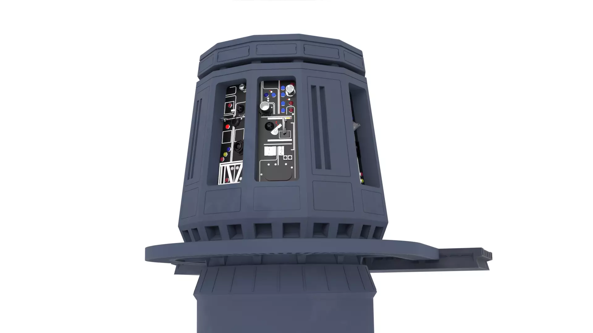 Set 2g - Tractor Beam Power Generator 1-6 scale Hottoys 3D print model_1