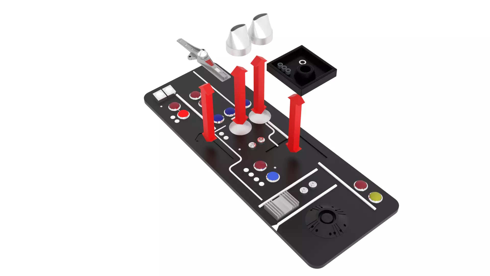 Set 2g - Tractor Beam Power Generator 1-6 scale Hottoys 3D print model_20