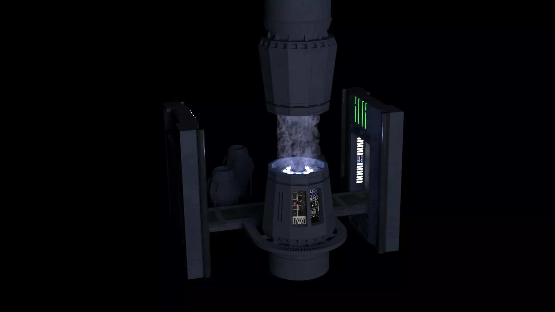 Set 2g - Tractor Beam Power Generator 1-6 scale Hottoys 3D print model_38