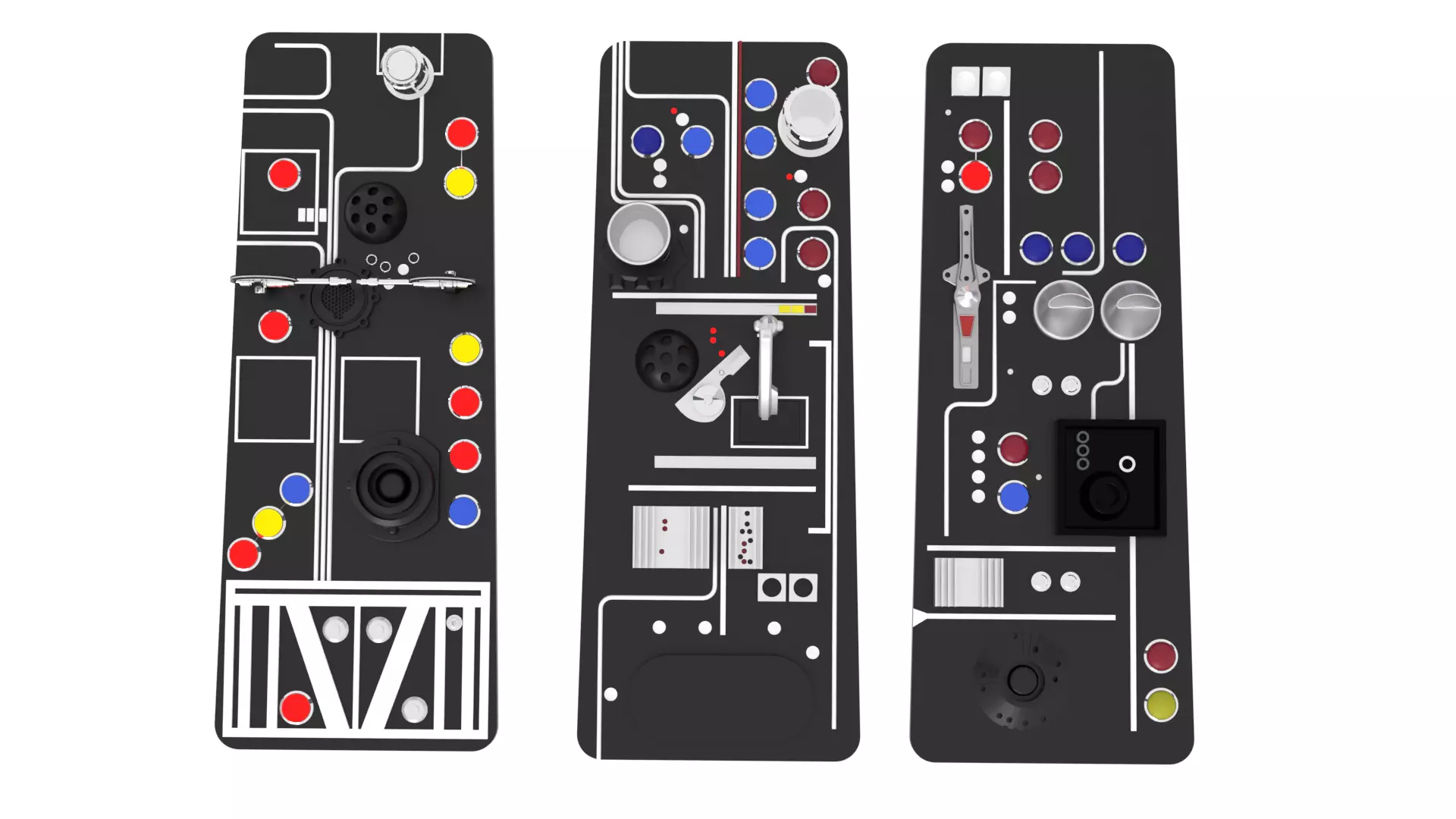 Set 2g - Tractor Beam Power Generator 1-6 scale Hottoys 3D print model_30