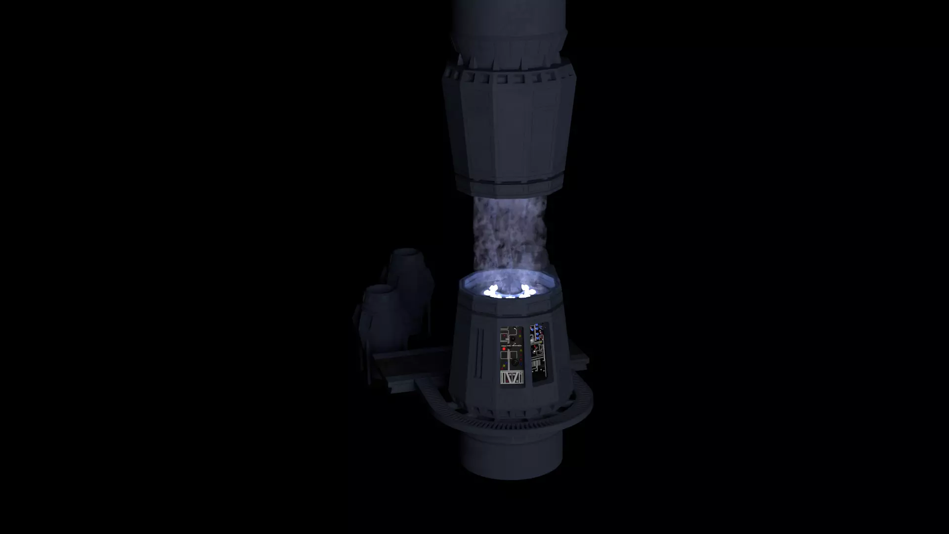 Set 2g - Tractor Beam Power Generator 1-6 scale Hottoys 3D print model_33