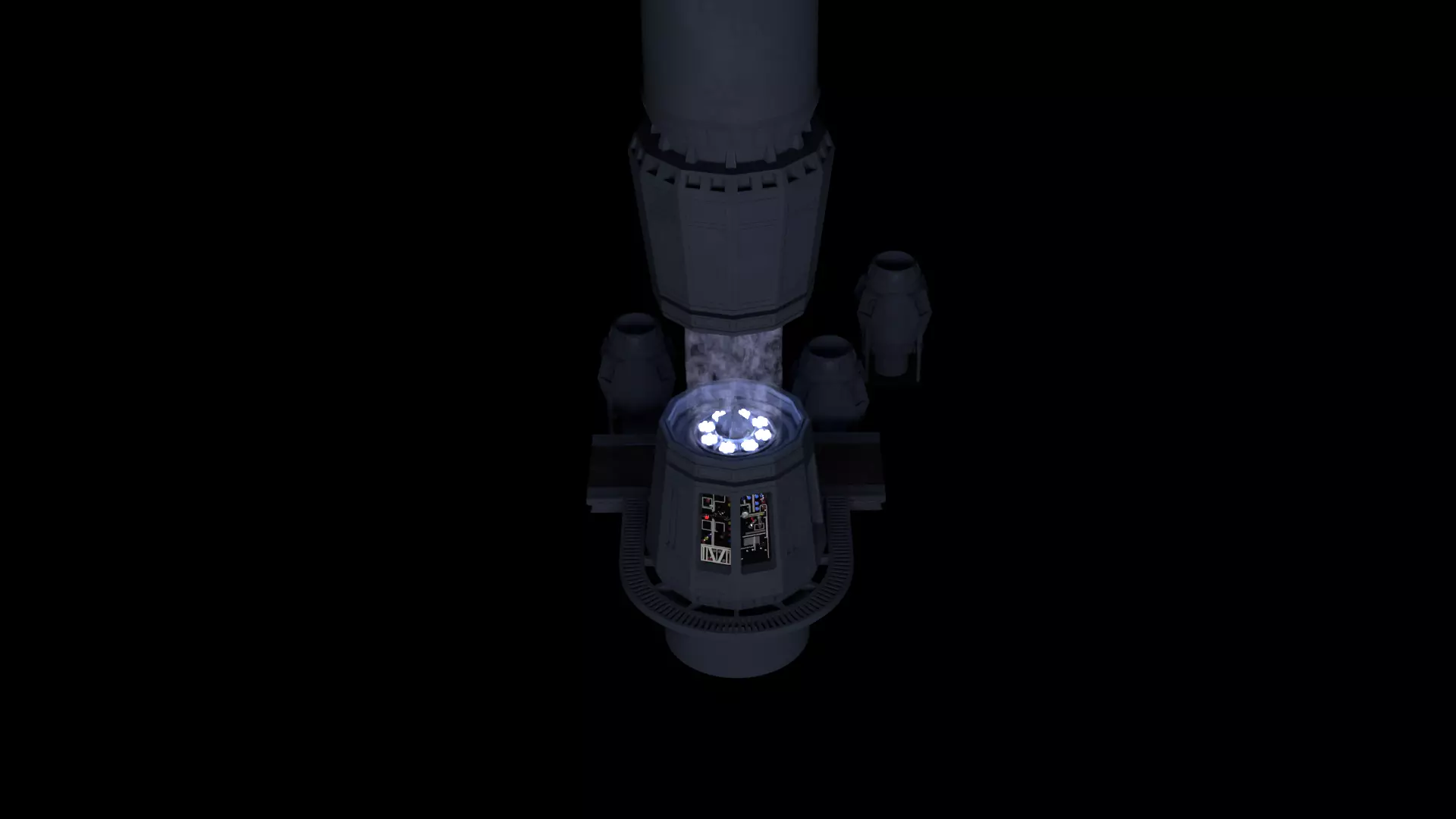 Set 2g - Tractor Beam Power Generator 1-6 scale Hottoys 3D print model_36