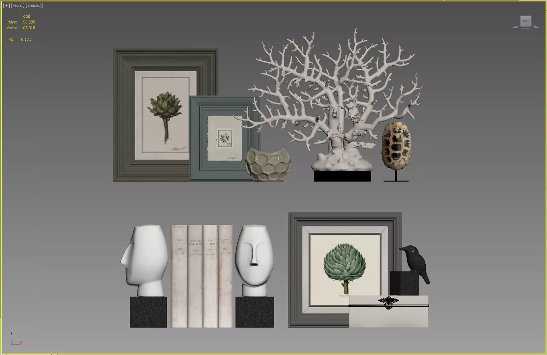 Decorative Set 02 3D model_4