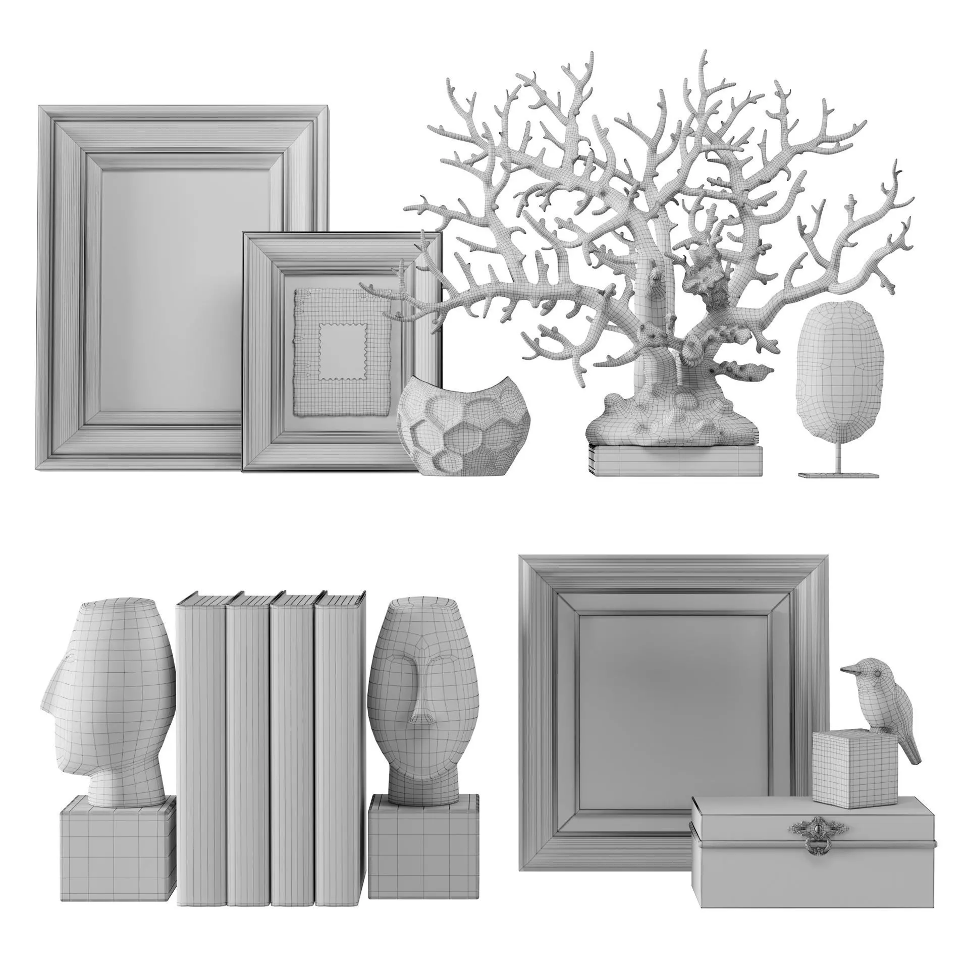 Decorative Set 02 3D model_5