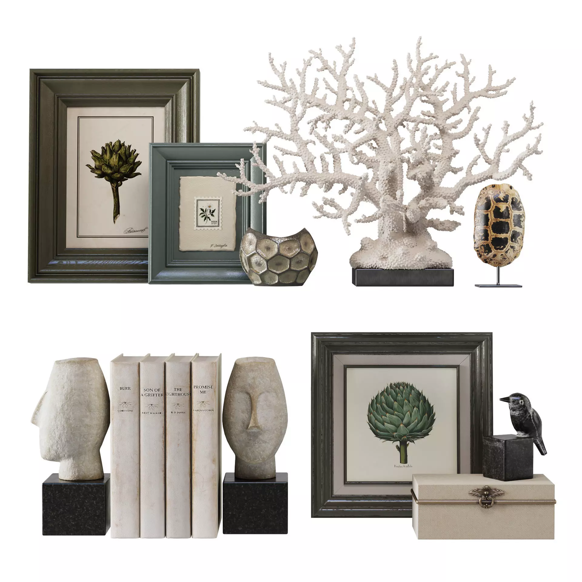 Decorative Set 02 3D model_0