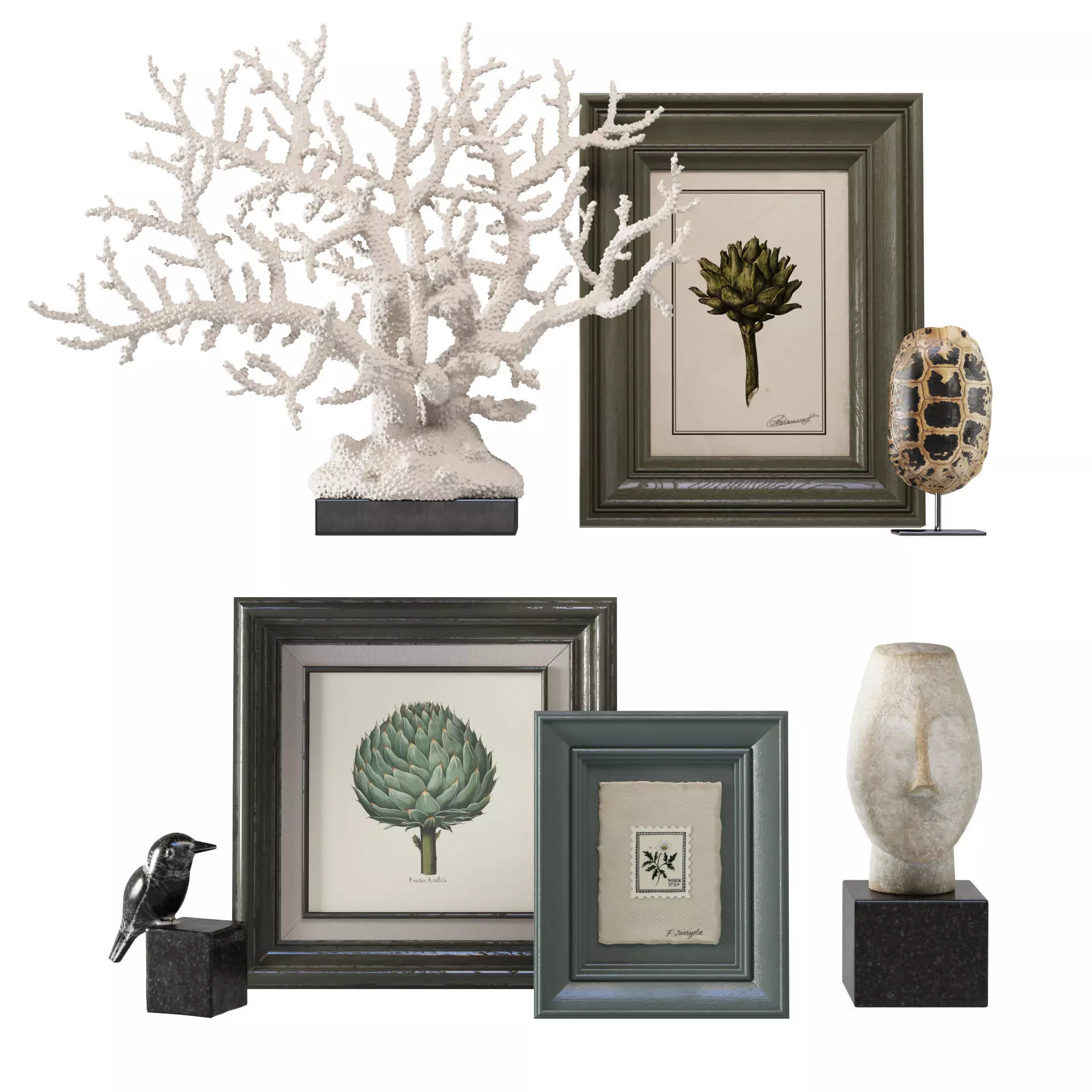 Decorative Set 02 3D model_2