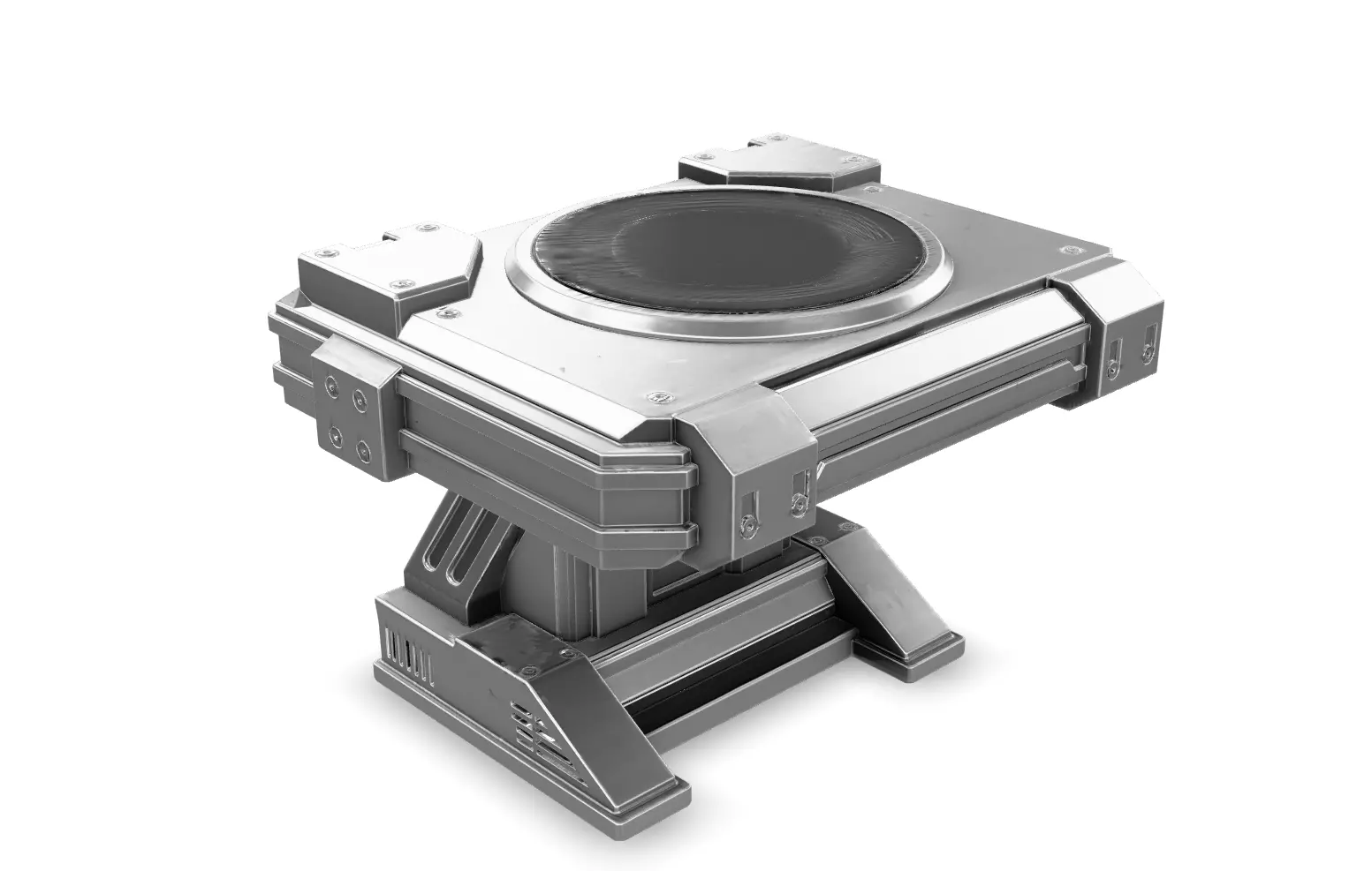 Sci Fi Lab Consoles Low-poly 3D model_14