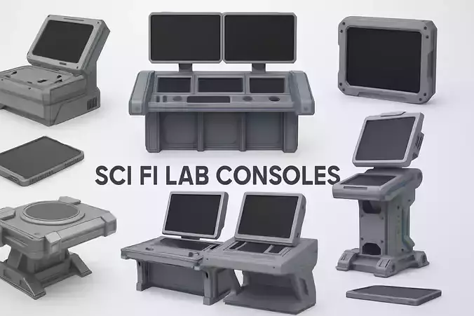 Sci Fi Lab Consoles